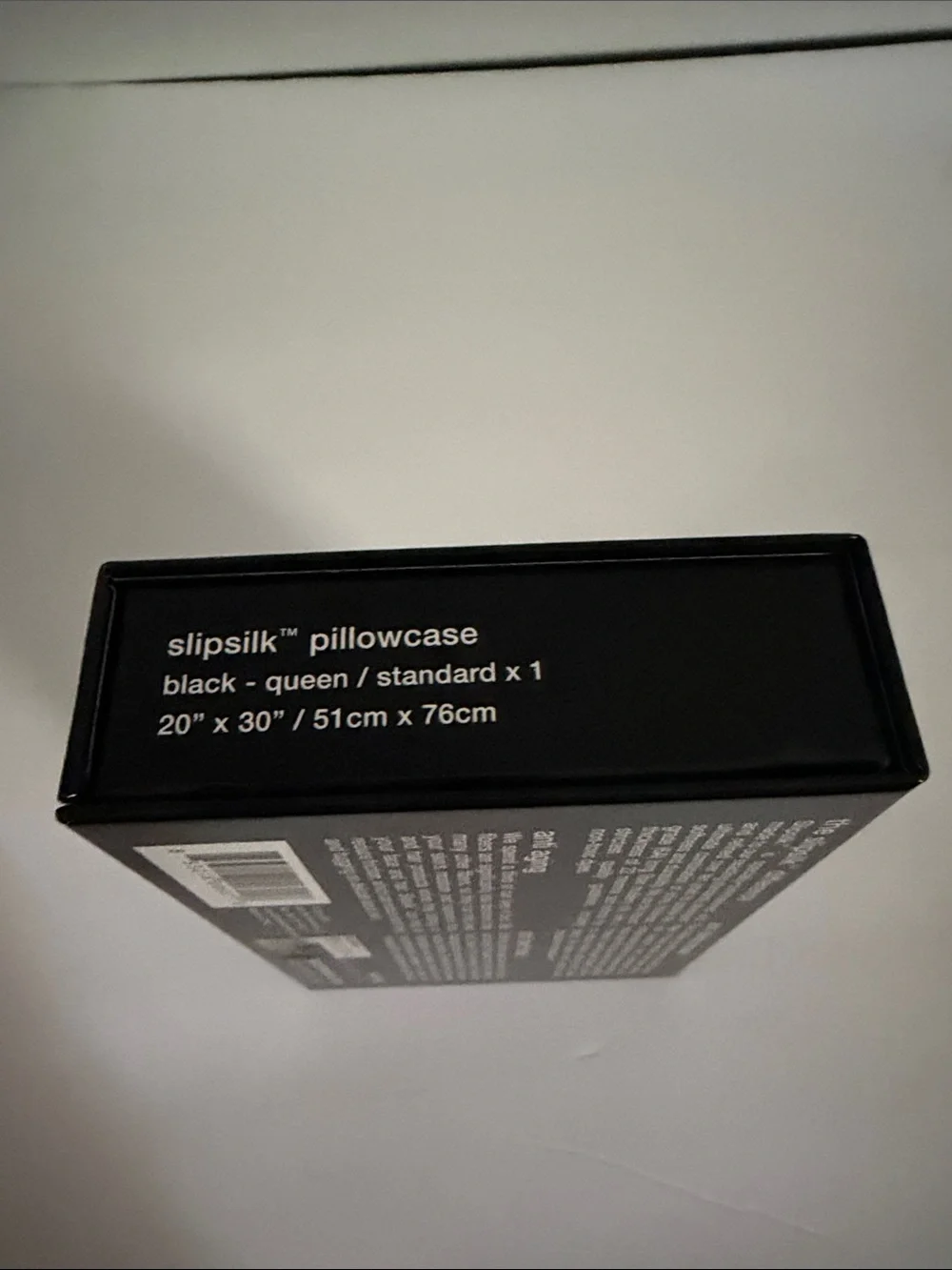 Slip Black Satin Silk Queen size Pillowcase in Gift Box